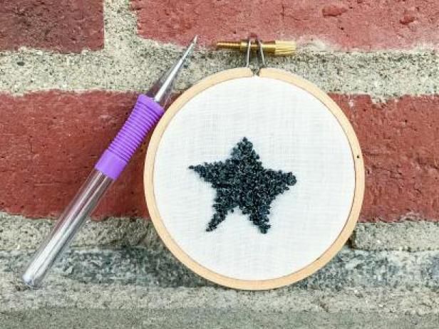 Prueba Punch Needle Embroidery / Hacer y decorar