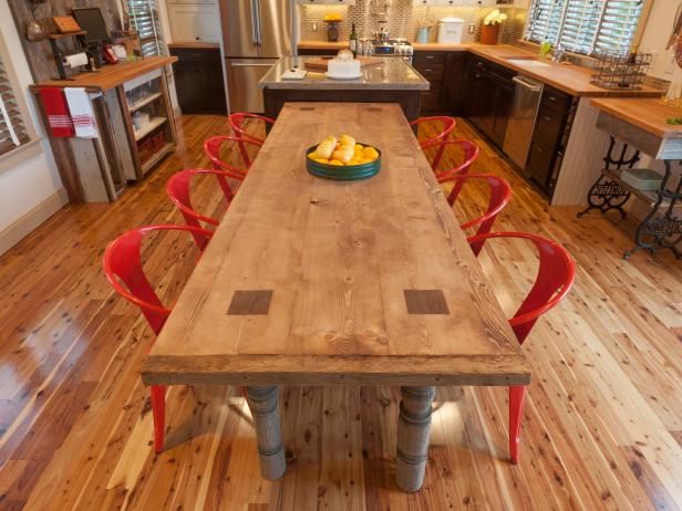 Comment construire une table à manger en bois de récupération / Faire et décorer