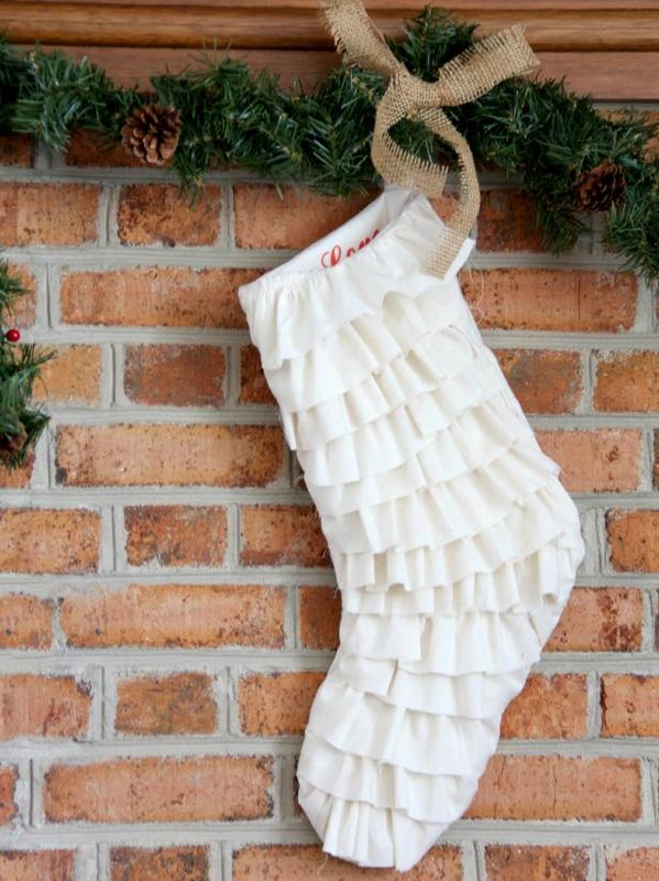 Hur man syr en ruffled-Fringe Christmas Stocking / Gör och dekorera