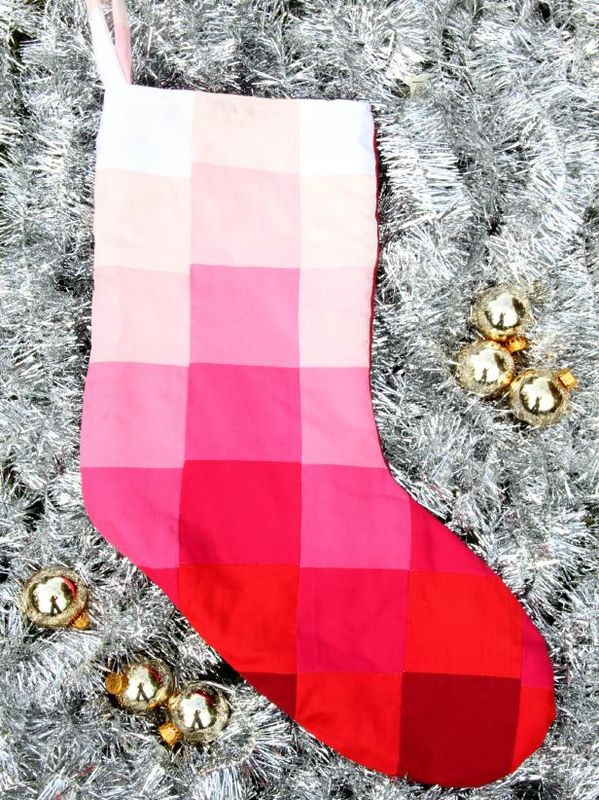 Hur man syr en Ombre Christmas Stocking / Gör och dekorera