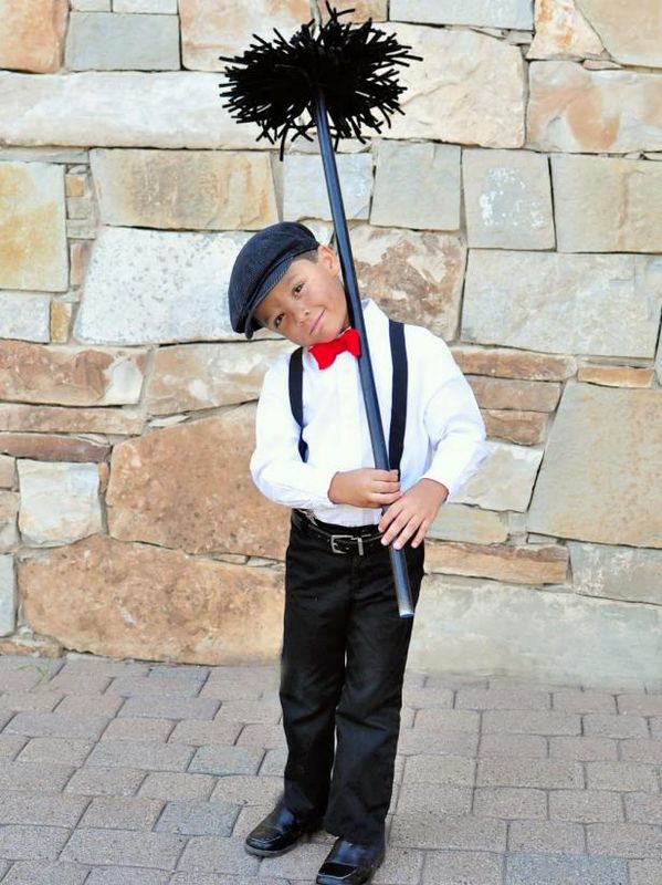 Kid's Halloween Costume Chimney Sweep / Lag og dekorere