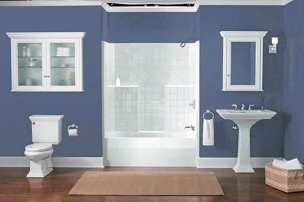 Kleurencombinaties winnen in de badkamer / Kamers en ruimtes