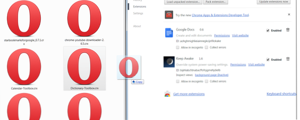 Come installare Chrome estensioni manualmente / browser