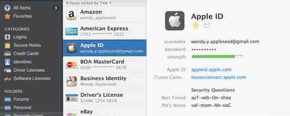 La 1Password for Mac Behandle passordene dine og sikre data / Mac