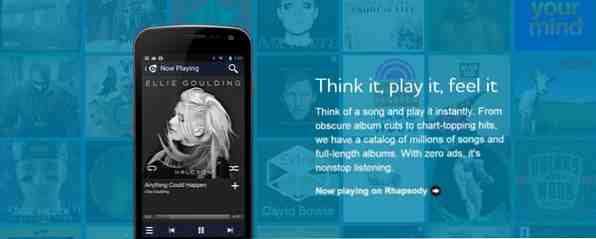 Rhapsody Radio Update gir annonser gratis lytting og ubegrenset hopping / Android