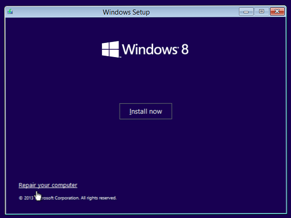 reparere-din-PC-windows-8-boot-fra-installasjonsmedier