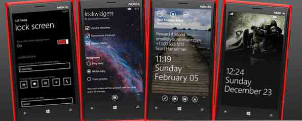 Windows Phone 8 Sperrbildschirmoptionen Kalender, E-Mail und Wetter / Internet