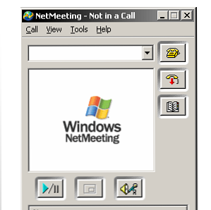 Ik sta aan mijn neus, Microsoft NetMeeting / ramen