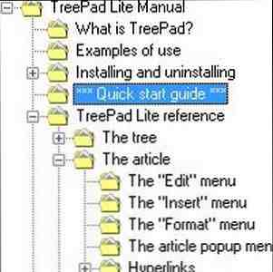 Gardez toutes vos notes organisées et hors du nuage avec Treepad Lite gratuit et portable / les fenêtres