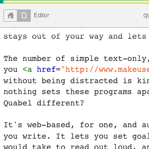 Quabel - En Online, Distraksjon-Free Writing App / Internett
