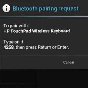 Migliora l'immissione di testo su HP TouchPad - Usa una tastiera Bluetooth! / androide