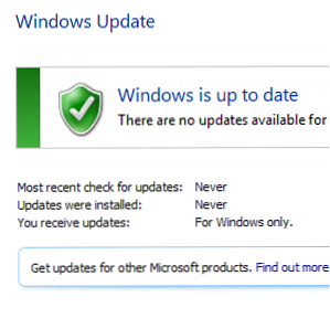 Waarom worden mijn Windows 7-updates niet geïnstalleerd? / ramen