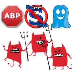 AdBlock, NoScript & Ghostery - The Trifecta Of Evil