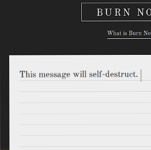 Envía mensajes de autodestrucción a tus secuaces con Burn Note / Internet