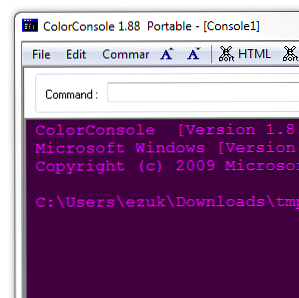 Ravviva la tua console di Windows con l'app portatile ColorConsole / finestre