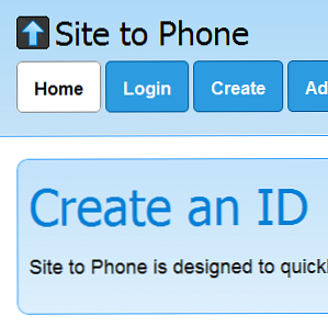 Nettsted til telefon lar deg enkelt sende koblinger og tekst til din smarttelefon / Internett