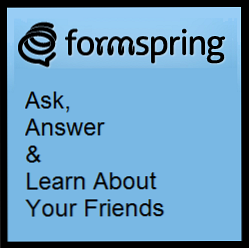 Formspring - Mantenga preguntas y respuestas conversacionales con las personas que le interesan / Internet