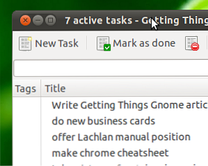 Getting Things Gnome Mantiene gli utenti Linux organizzati / Linux