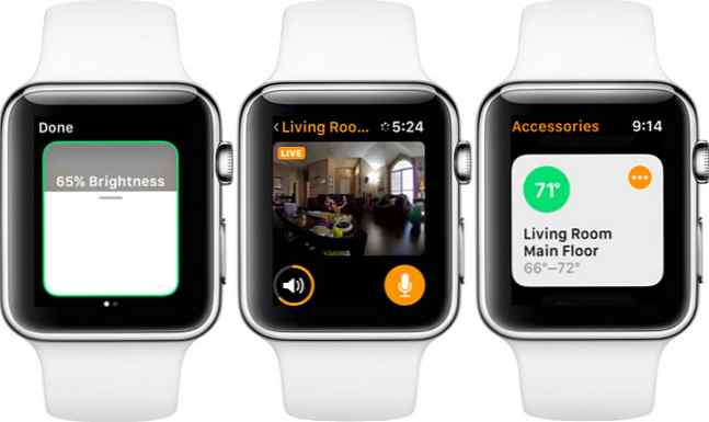 Apple Watch maison intelligente app