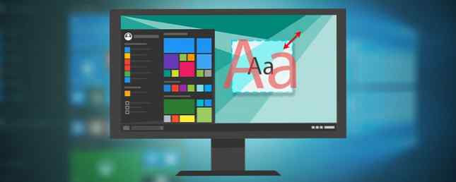 So ändern Sie Textgrößen und -schriften in Windows 10 / Windows