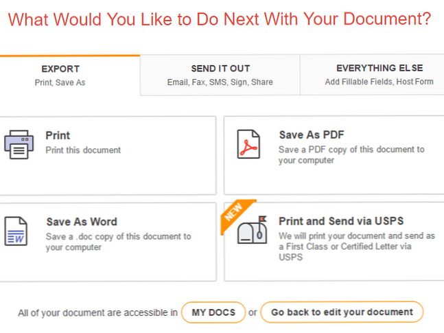 Pdf filler: Sending your document