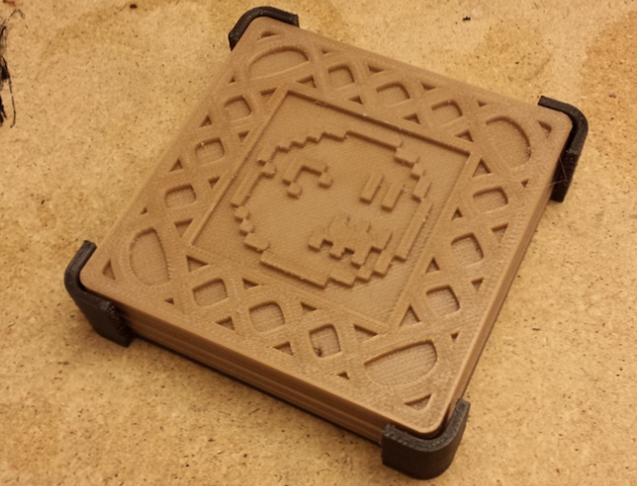 3D-printing-bruikbare-at-home-8-bit-videogame-coasters