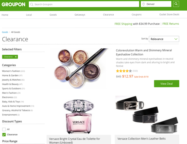 Groupon-clearance