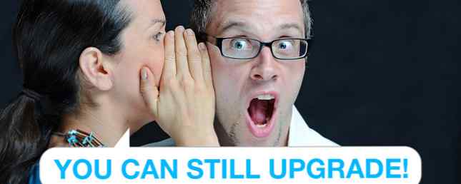 Das kostenlose Windows 10-Upgrade verpasst? Psst, hier ist eine Hintertür! / Windows