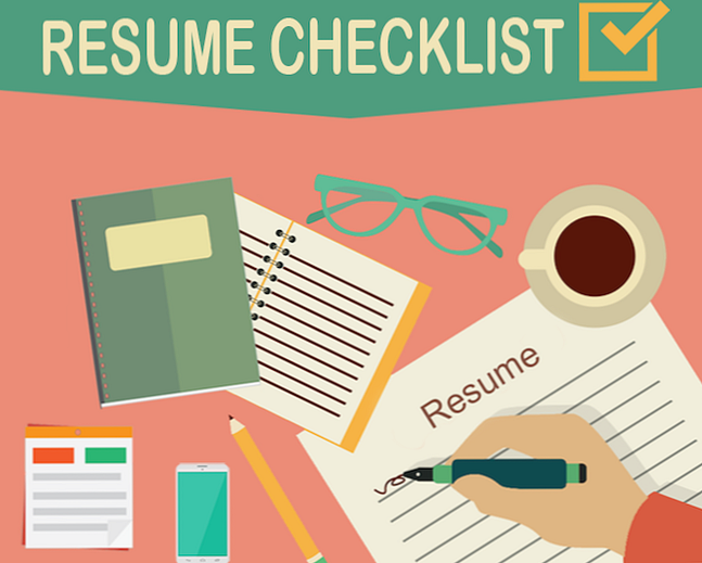 Best Internet Resume Advice Checklist