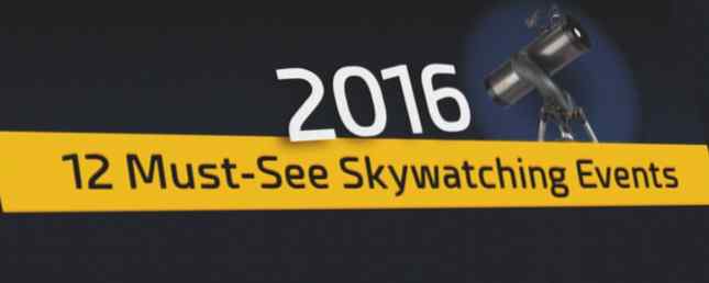 Echa un vistazo - No te pierdas los mejores eventos de Skywatching 2016 / ROFL