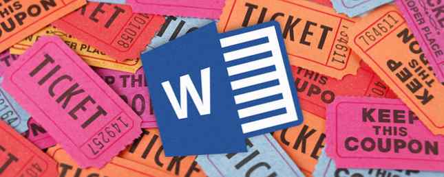 Hvordan få en gratis Raffle Ticket Template for Microsoft Word / Produktivitet