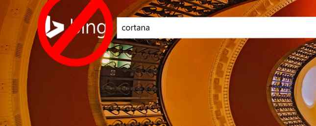 Come fare in modo che Cortana dimentichi che Bing esiste anche / finestre