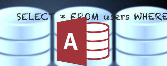 Hoe Microsoft Access SQL-query's vanuit Scratch schrijven