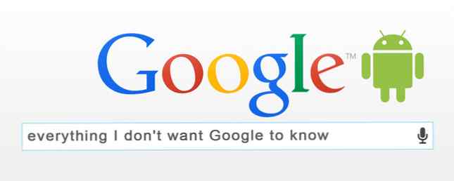 Android-användare Hur slutar du ge så mycket personlig information till Google / Android