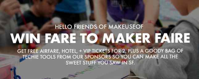 Enter om een ​​volledig betaalde trip voor 2 te winnen voor Maker Faire (alleen VS)