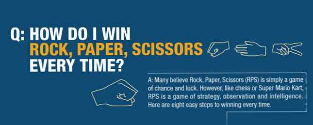 Hoe u consequent kunt winnen bij Rock, Paper, Scissors / ROFL