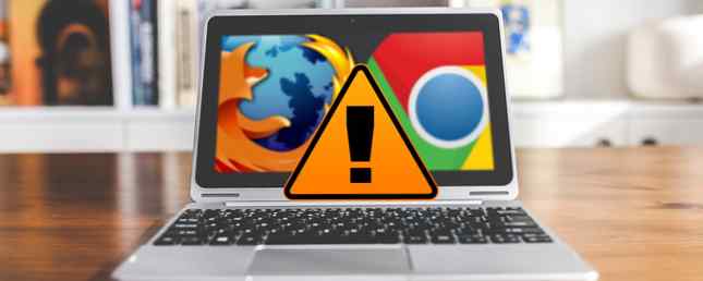 Waarschuwing 5 Fouten die uw browserinstelling zullen schaden